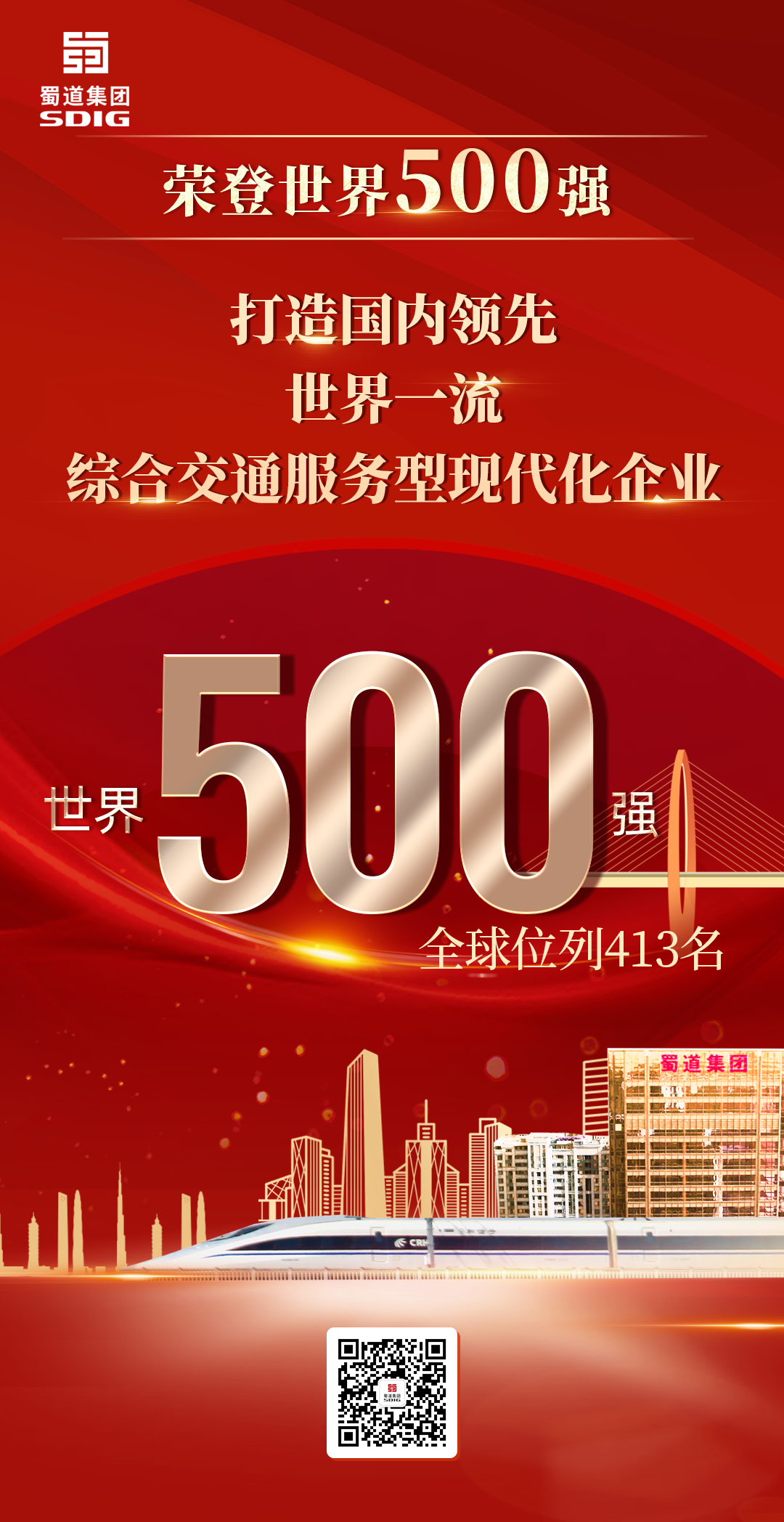 重磅！蜀道集團(tuán)榮登世界500強(qiáng)